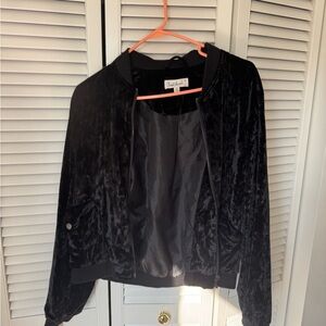 Chic Black Velvet Jacket by Charlotte Russe